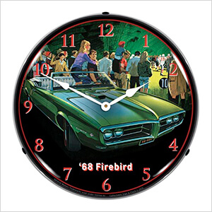 1968 Pontiac Firebird Backlit Wall Clock