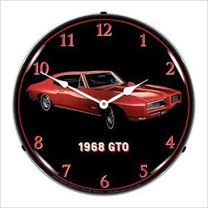 1968 Pontiac GTO Backlit Wall Clock
