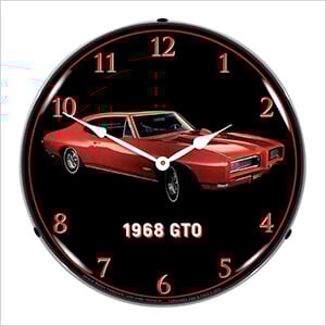 1968 Pontiac GTO Backlit Wall Clock