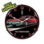 Collectable Sign and Clock 1966 Toronado Backlit Wall Clock