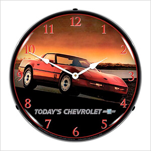 1985 Corvette Backlit Wall Clock