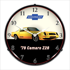 1979 Z28 Camaro Backlit Wall Clock