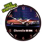 Collectable Sign and Clock 1968 Chevelle SS 396 Backlit Wall Clock
