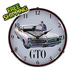 Collectable Sign and Clock 1967 Pontiac GTO Backlit Wall Clock