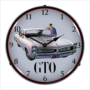 1967 Pontiac GTO Backlit Wall Clock