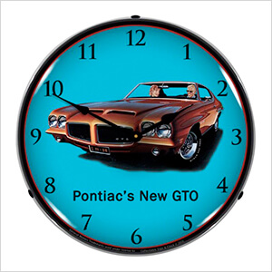 1971 Pontiac GTO Backlit Wall Clock