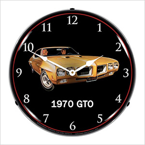 1970 Pontiac GTO Backlit Wall Clock