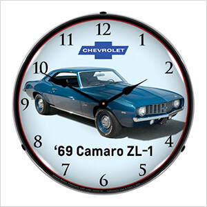 1969 Camaro ZL-1 Backlit Wall Clock