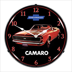 1967 Camaro Convertible Backlit Wall Clock