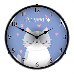 It's a Purfect Day Backlit Wall Clock