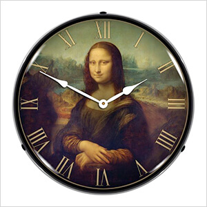 Mona Lisa Backlit Wall Clock