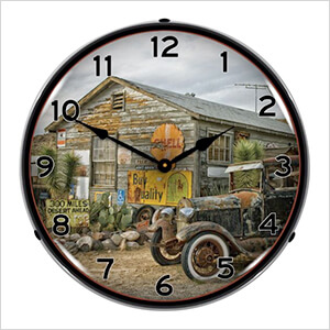 Last Chance to Fill Up Backlit Wall Clock