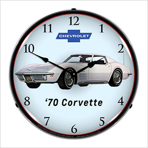 1970 Corvette Backlit Wall Clock