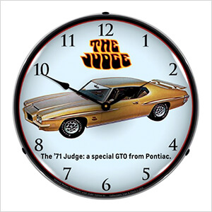 1971 GTO Judge Backlit Wall Clock