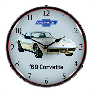 1969 Corvette Backlit Wall Clock