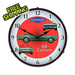 Collectable Sign and Clock 1968 RS Camaro Wall Clock