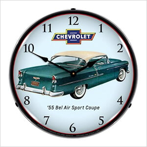 1955 Bel Air Sport Coupe Backlit Wall Clock