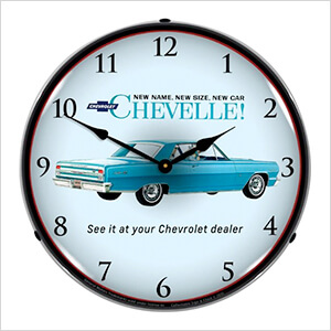 1964 Chevelle Backlit Wall Clock