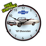 Collectable Sign and Clock 1967 Impala Convertible Backlit Wall Clock