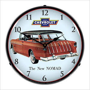 1955 Chevy Nomad Backlit Wall Clock