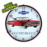 Collectable Sign and Clock 1960 Impala Backlit Wall Clock