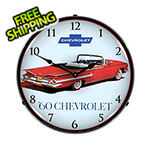 Collectable Sign and Clock 1960 Impala Convertible Backlit Wall Clock