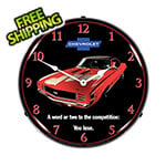 Collectable Sign and Clock 1969 RS SS Camaro Backlit Wall Clock