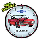Collectable Sign and Clock 1965 Corvair Backlit Wall Clock