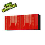 Contur Cabinet 5' Premium Cayenne Red Garage Wall Cabinet System