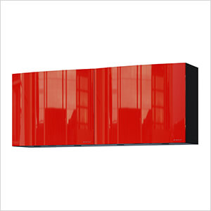 5' Premium Cayenne Red Garage Wall Cabinet System