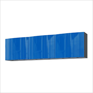 7.5' Premium Santorini Blue Garage Wall Cabinet System