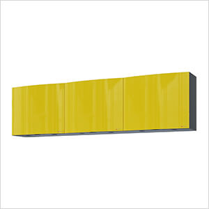 7.5' Premium Vespa Yellow Garage Wall Cabinet System