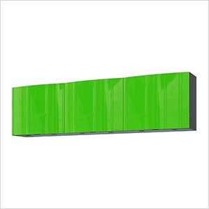 7.5' Premium Lime Green Garage Wall Cabinet System