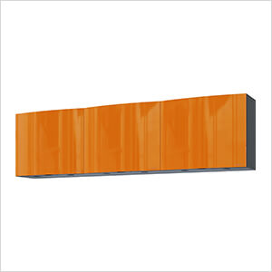 7.5' Premium Traffic Orange Garage Wall Cabinet System