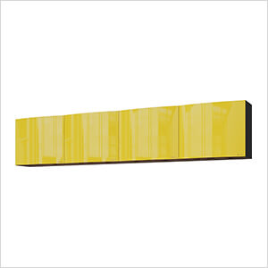10' Premium Vespa Yellow Garage Wall Cabinet System