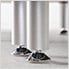 4-Piece 2-Door Oversized Base Cabinet Kit in Stardust Silver Metallic