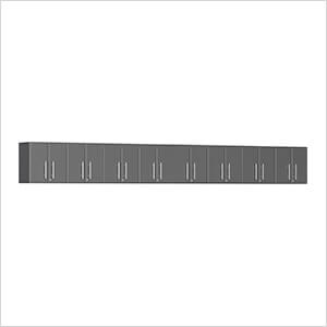 8-Piece Garage Wall Cabinet Kit in Graphite Grey Metallic
