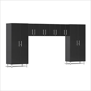 6-Piece Garage Cabinet Kit in Midnight Black Metallic