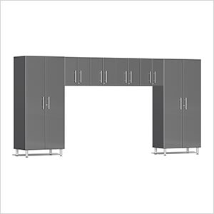 6-Piece Garage Cabinet Kit in Graphite Grey Metallic