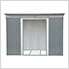 8' x 6' Pent Roof Metal Shed Kit with Skylights