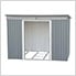 8' x 6' Pent Roof Metal Shed Kit with Skylights