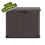 DuraMax Storeaway 1200L Resin Horizontal Storage Shed - Brown