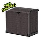 DuraMax Storeaway 1200L Arc Lid Resin Horizontal Storage Shed - Brown