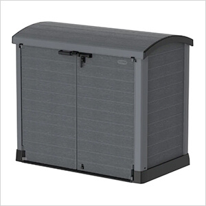 Storeaway 1200L Arc Lid Resin Horizontal Storage Shed - Grey