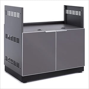 Aluminum Slate Grey 36" Insert Grill Cabinet