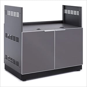 Aluminum Slate Grey 36-Inch Insert Grill Cabinet