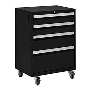 BOLD Series Black 4-Drawer Rolling Tool Cabinet