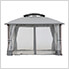 11 x 13 Domed 2-Tier Soft Top Gazebo with Curtains and Netting