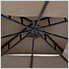 10 x 12 Steel 2-Tier Steel Soft Top Gazebo with Ceiling Hook