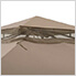 10 x 12 Steel 2-Tier Steel Soft Top Gazebo with Ceiling Hook